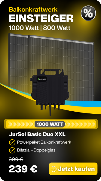 Balkonkraftwerk 1000 Watt 800 Watt Trina Vertex Doppelglas Solarmodule  Growatt Neo